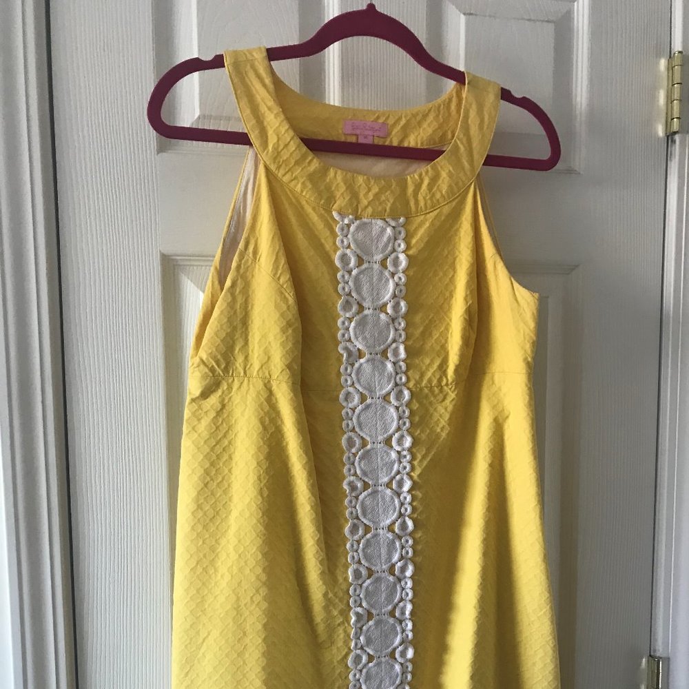 Lilly Pulitzer Yellow Sundress Size 10